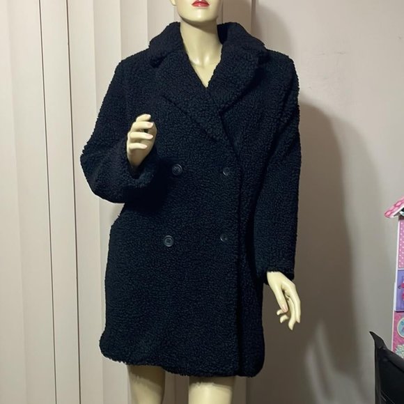 Nine West Jackets & Blazers - Women Small Nine West Sherpa Fuzzy Warm Dress Coat NICE AND COZY!